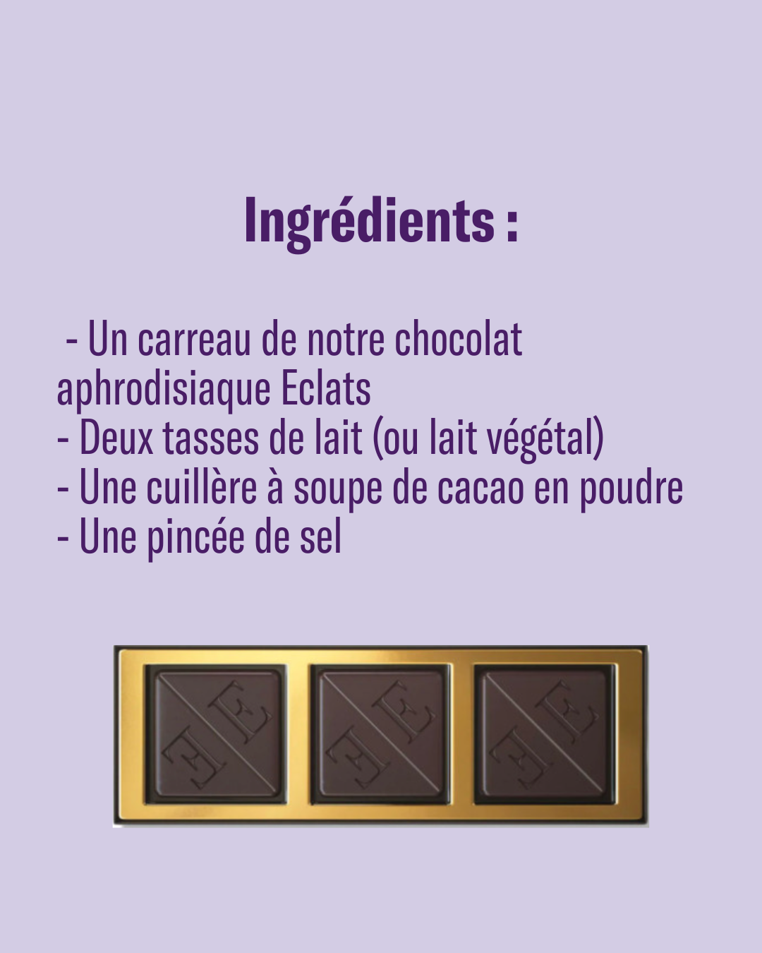 Aphrodisiac chocolate Eclats