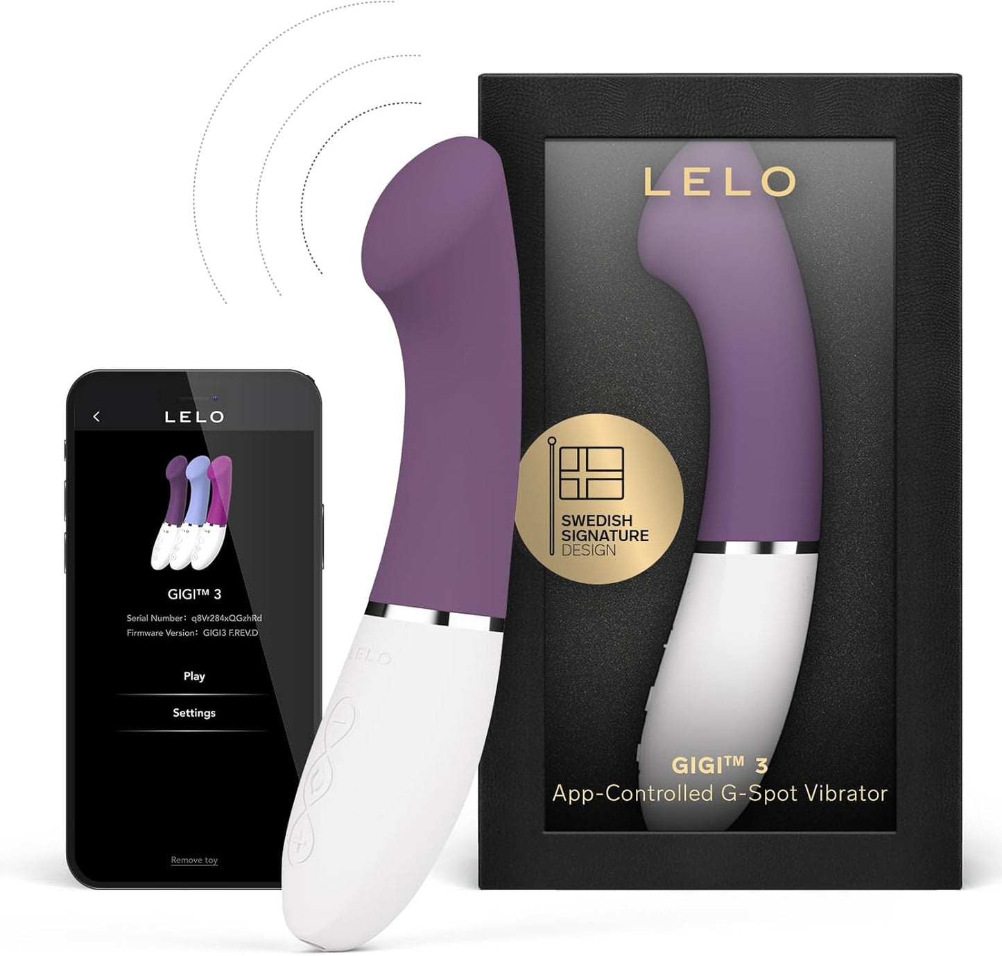 Vibro point G connected Gigi 3 of Lelo - Violet