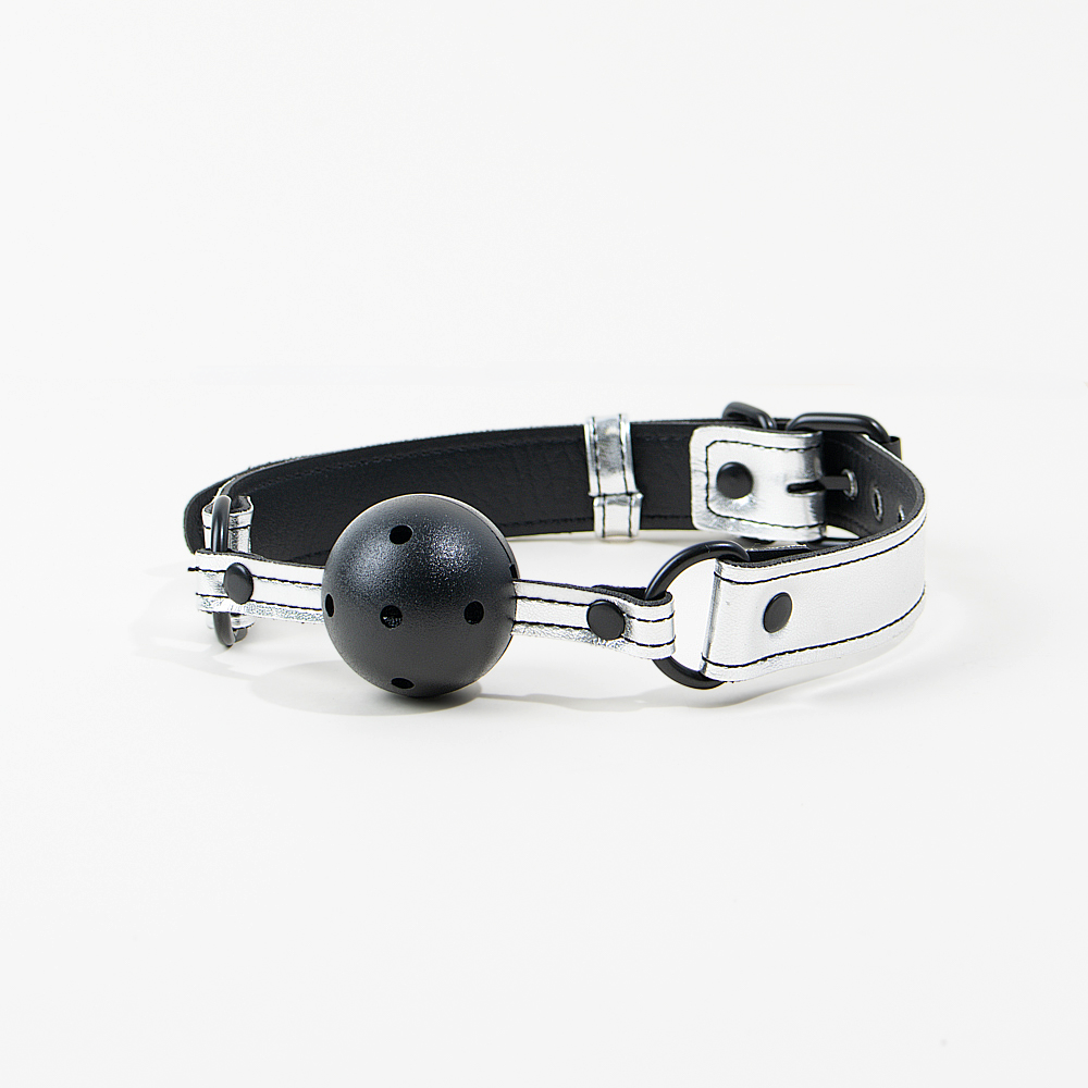 Bâillon boule Motus - Argent