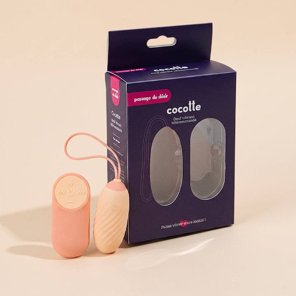 Oeuf vibrant télécommandé Cocotte - Pêche