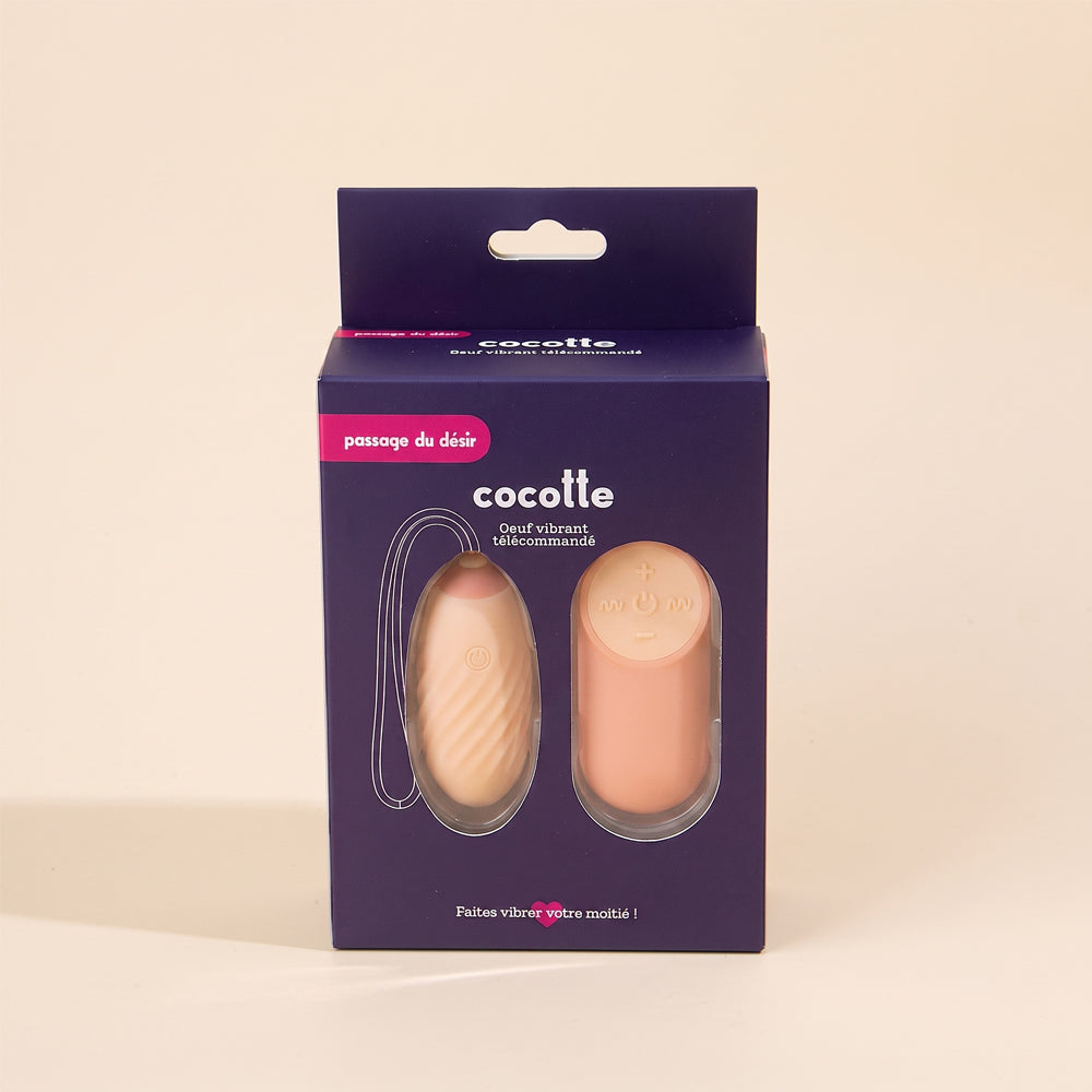 Oeuf vibrant télécommandé Cocotte - Pêche