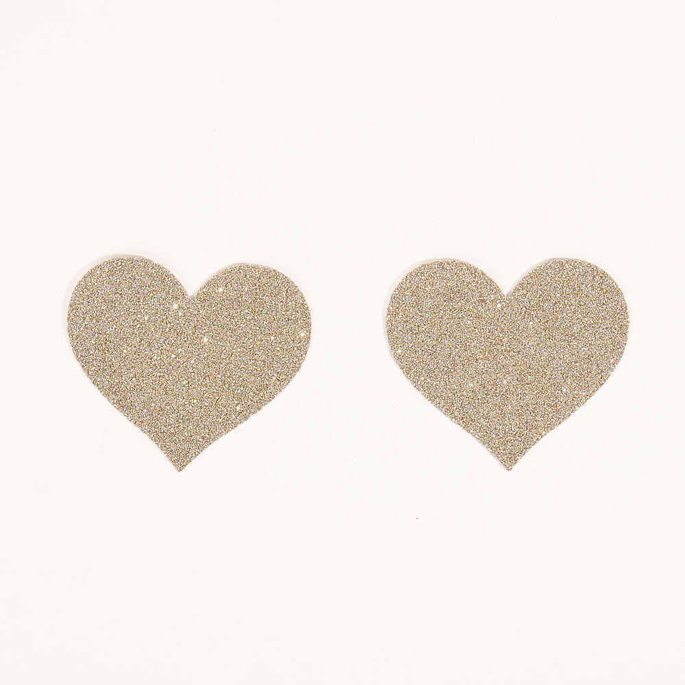 Cache-tétons Passage du Désir - Coeurs dorés