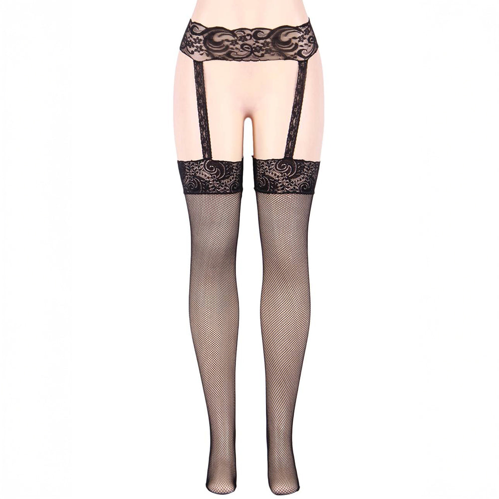 Aria OhYeah fishnet suspender tights