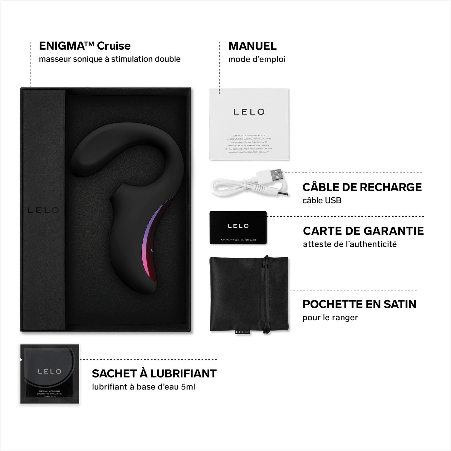 Enigma Cruise de Lelo - Noir