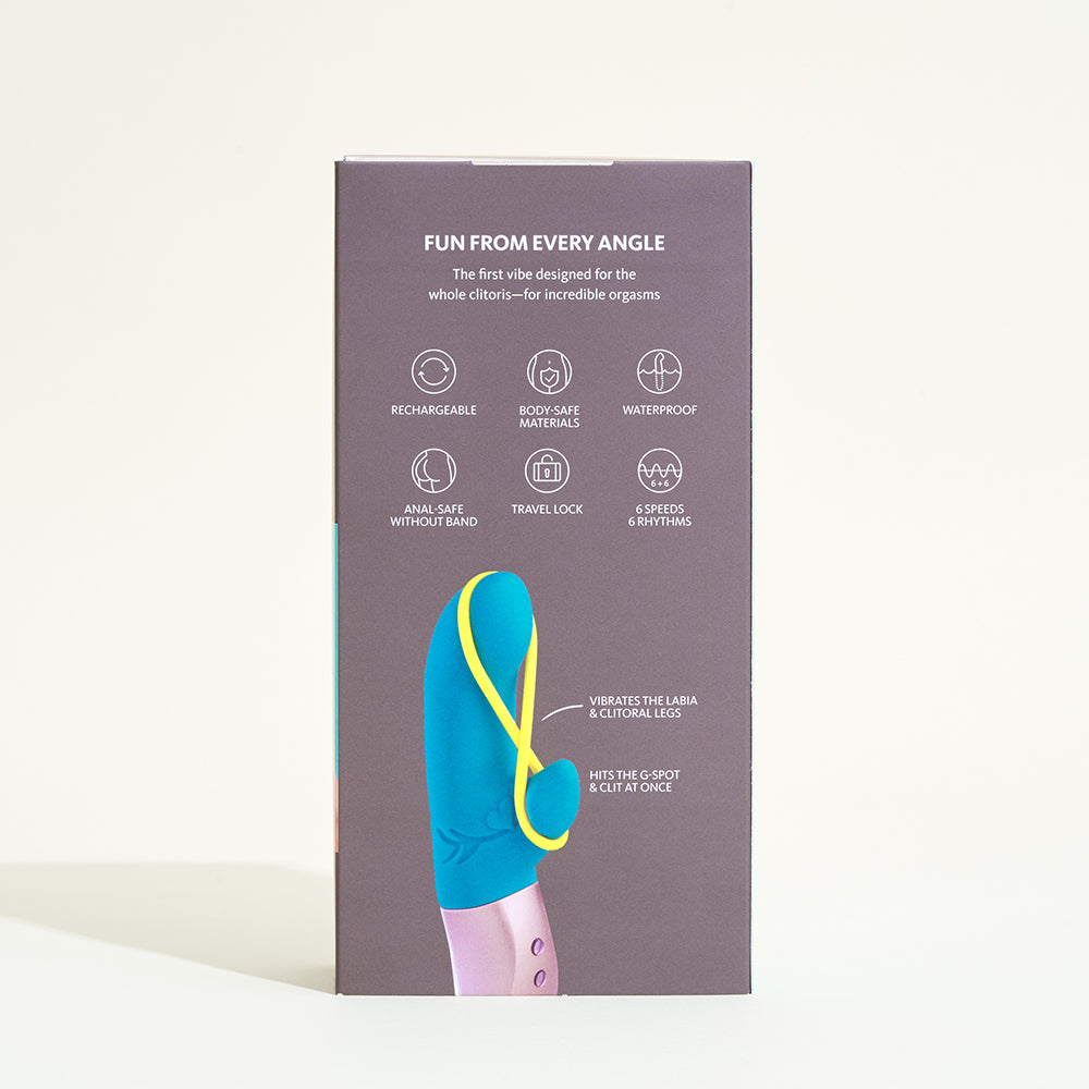 Vibro avec élastique stimulant Amorino - Bleu