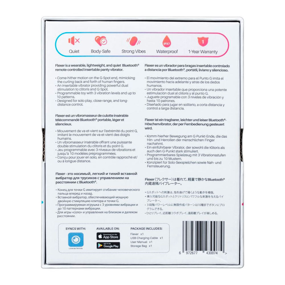 Flexer de Lovense vibro de culotte va-et-vient