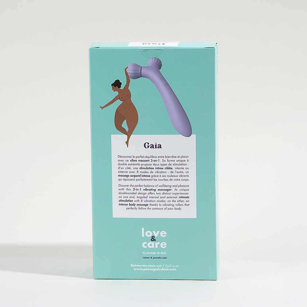 2-in-1 massaging vibrator Gaïa Love&Care