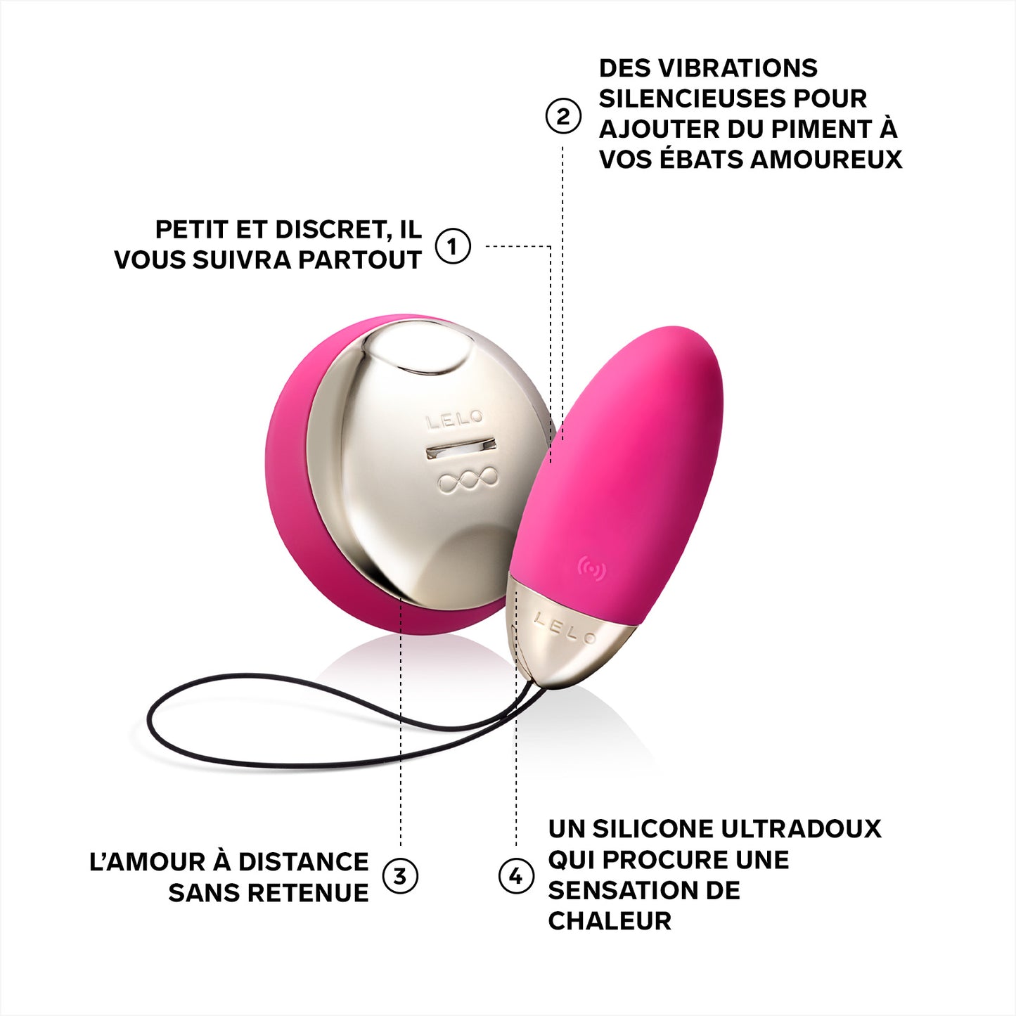 L'oeuf vibreur Lyla 2 de Lelo - Rose