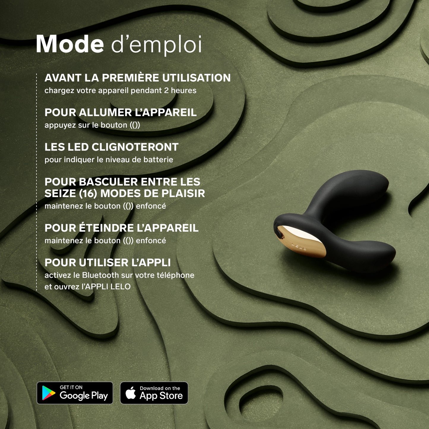 Hugo 2 connecté de Lelo - Noir