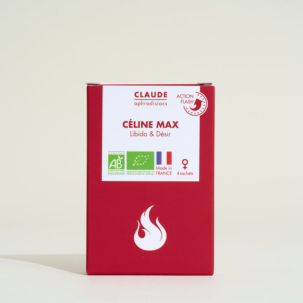 Female stimulant 100% organic Céline Max Flash - 4 bags
