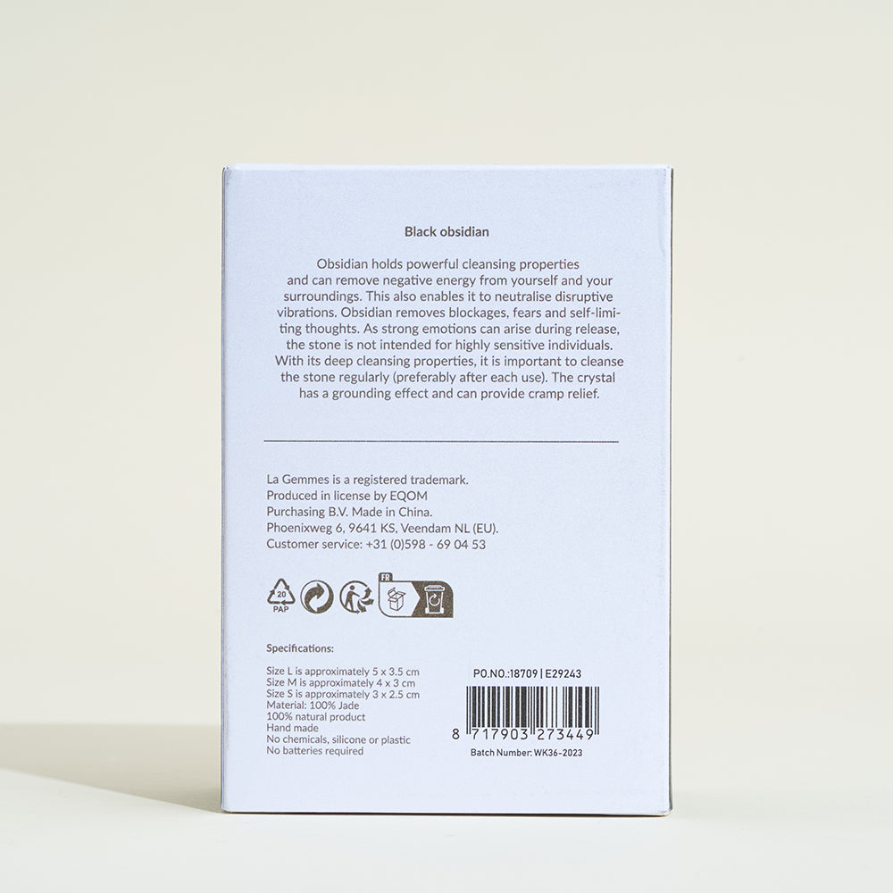 Natural stone geisha balls - Obsidian