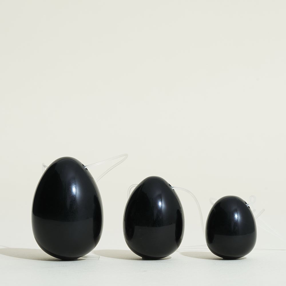 Natural stone geisha balls - Obsidian