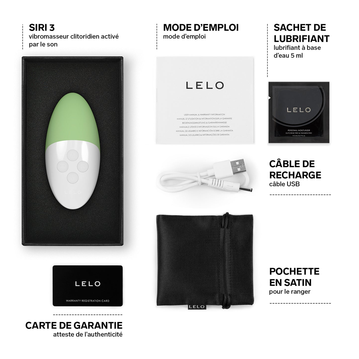 SIRI 3 Stimulateur clitoridien de Lelo - Vert