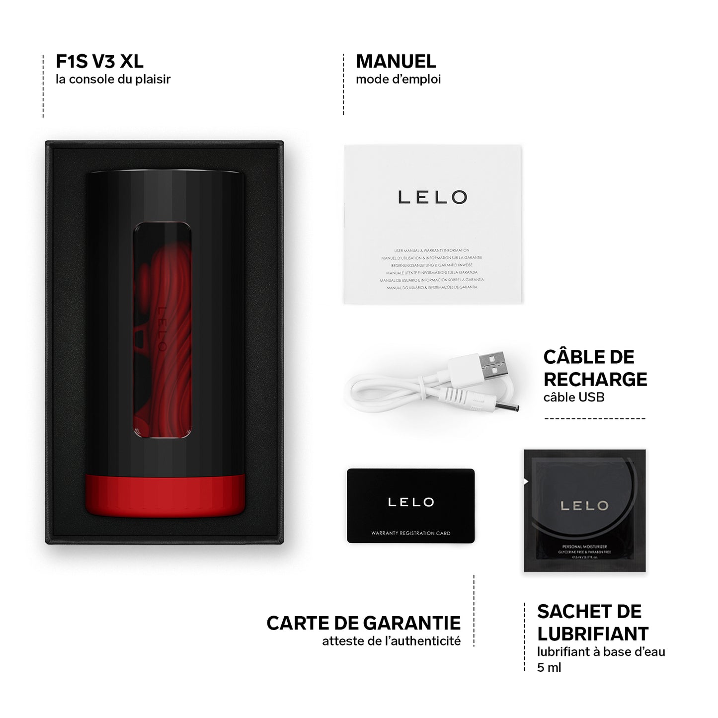 F1S V3 of Lelo Masturbator controlled by AI - Red