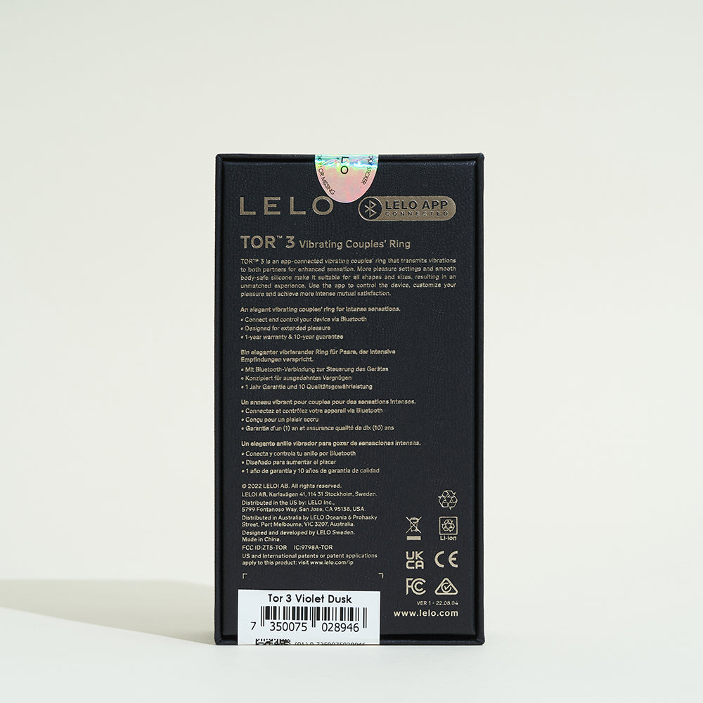 TOR 3 cockring vibrant de Lelo - Lilas