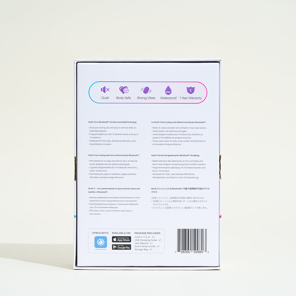 Vibrating plug Hush 2