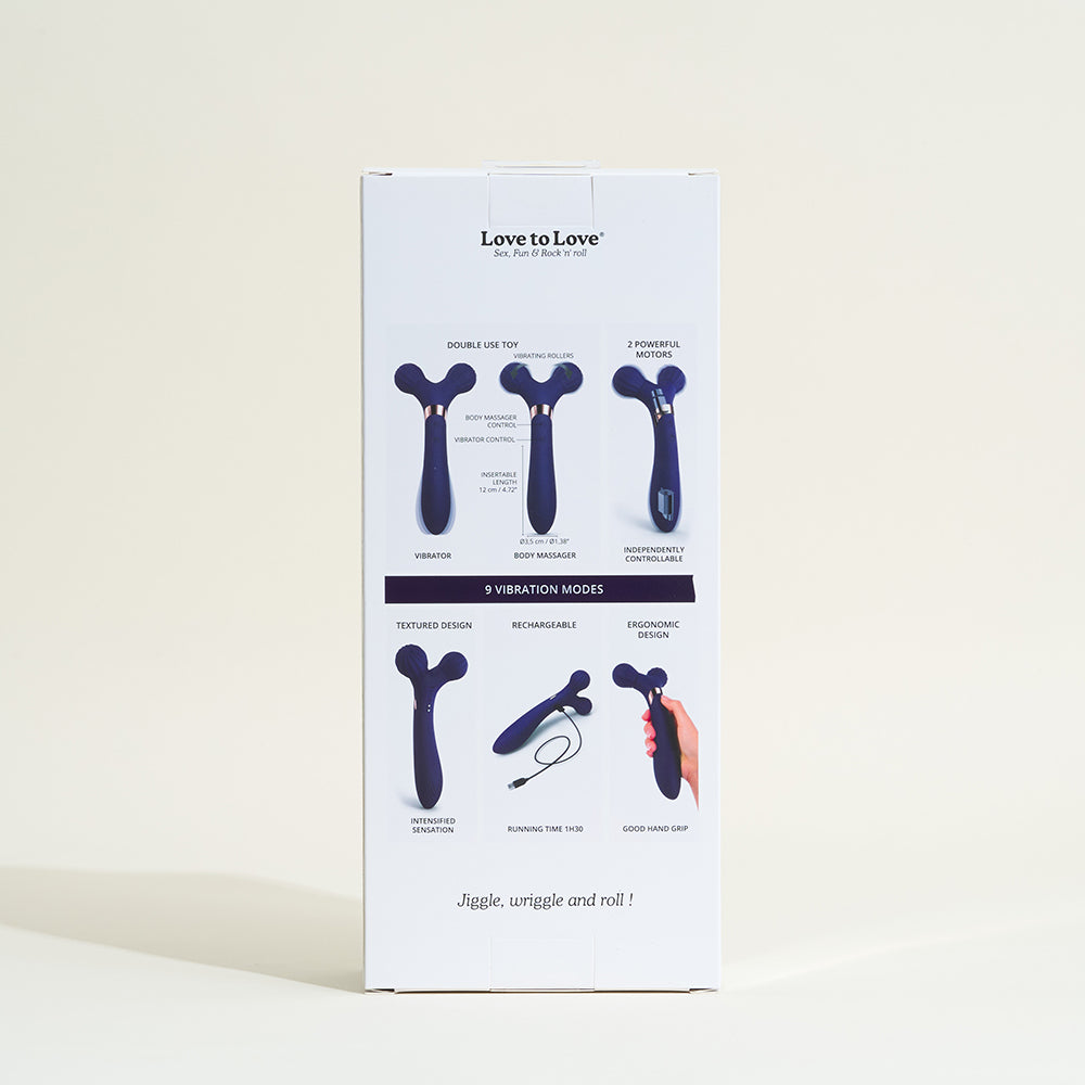 Massager-Vibrator Fireball von Love to Love - Violett