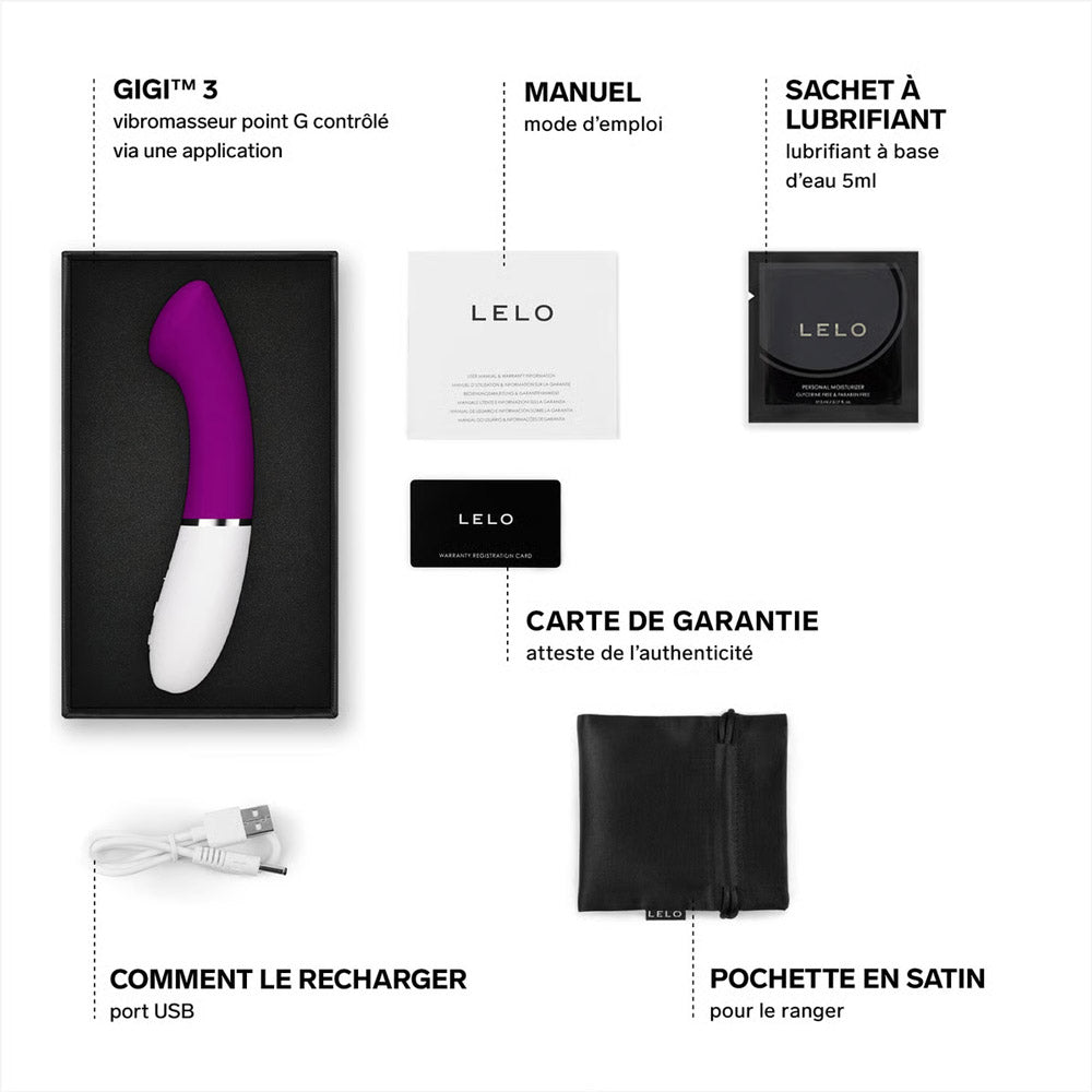 Vibro point G connected Gigi 3 of Lelo - Rose