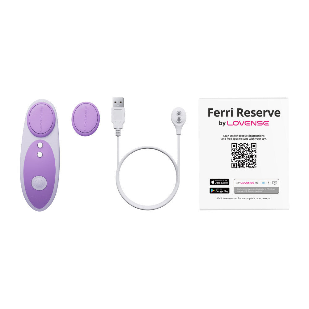 Verbonden slipvibrator Ferri Lovense - Lila