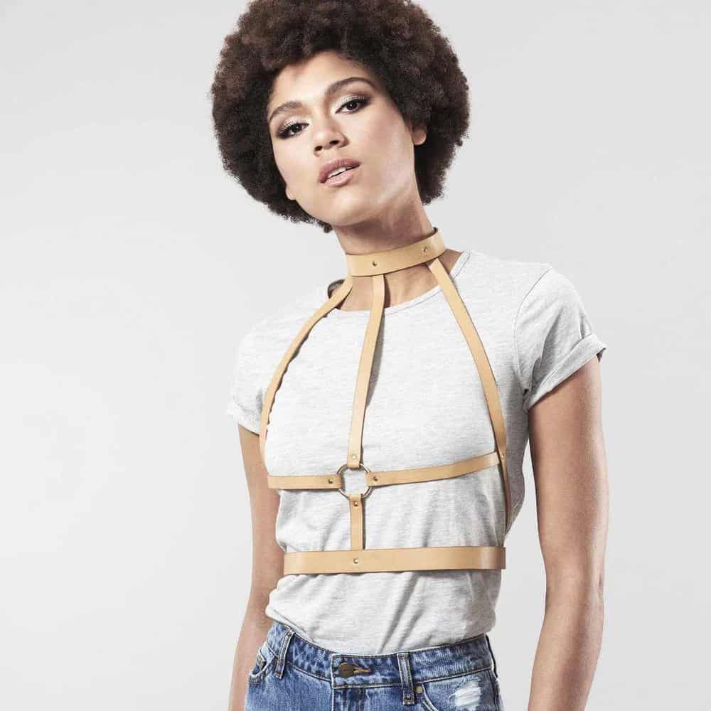 Harnais H BDSM Maze - Brown