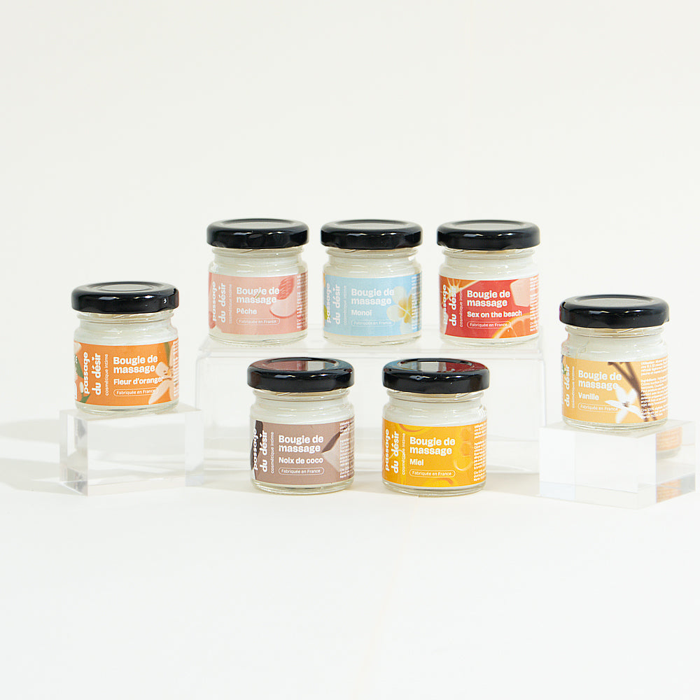 Mini bougie de massage