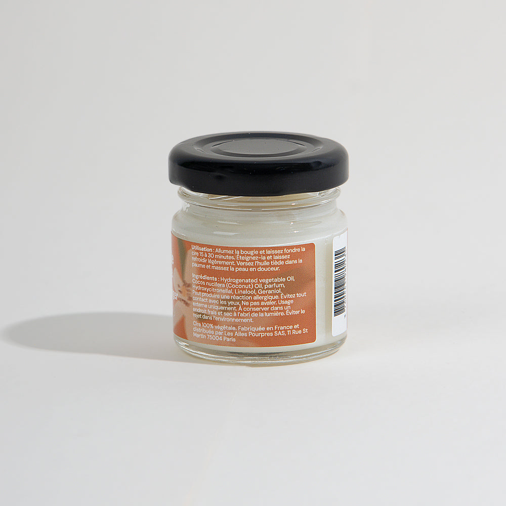 Mini bougie de massage - Fleur d'oranger