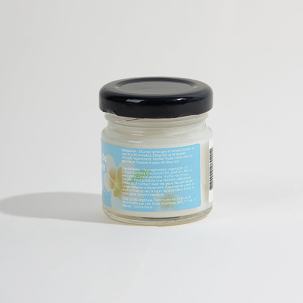 Mini bougie de massage - Monoï