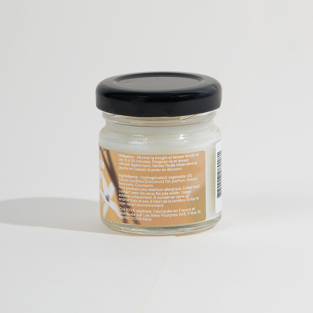 Mini bougie de massage - Vanille