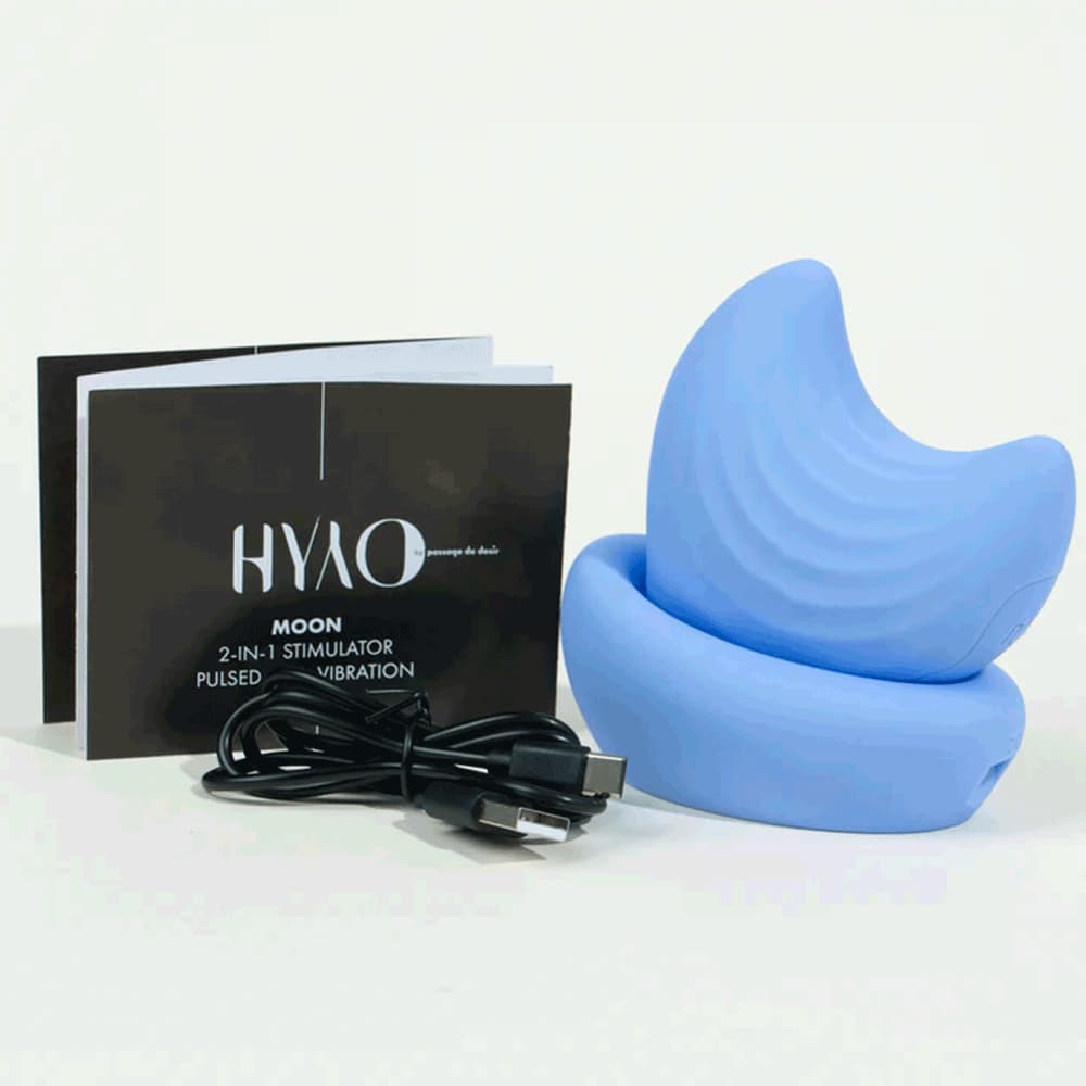 Moon 2-in-1 stimulator from HYYO - Blue
