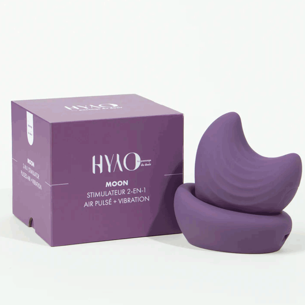 Moon 2-in-1 stimulator from HYYO - Purple