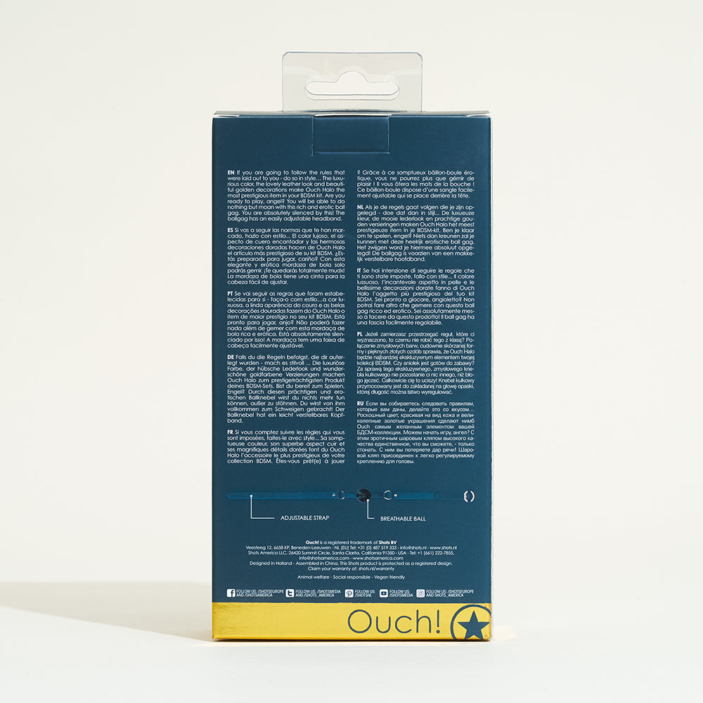 Bâillon boule Halo de Ouch !