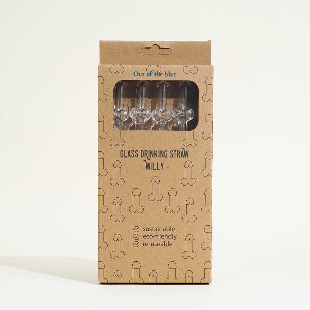 4 pailles zizi écologiques en verre