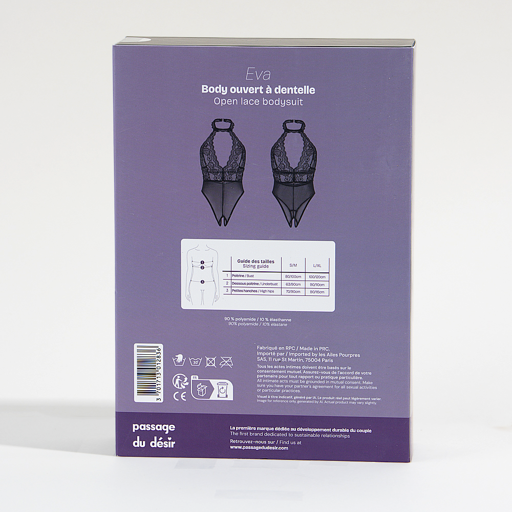 Offener Spitzen-Body Eva