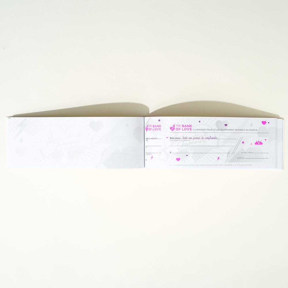 Bank of love checkbook Passage du Désir