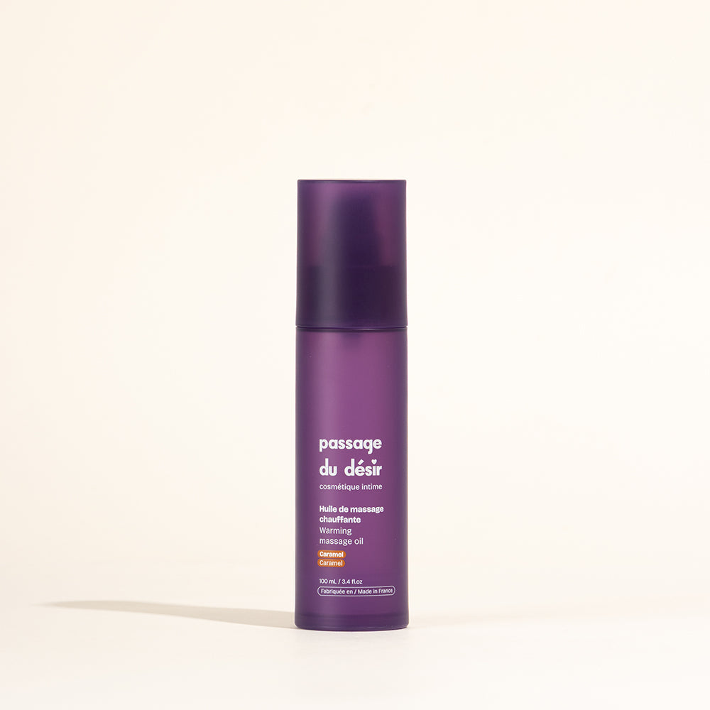 Huile de massage gourmande et chauffante - Caramel