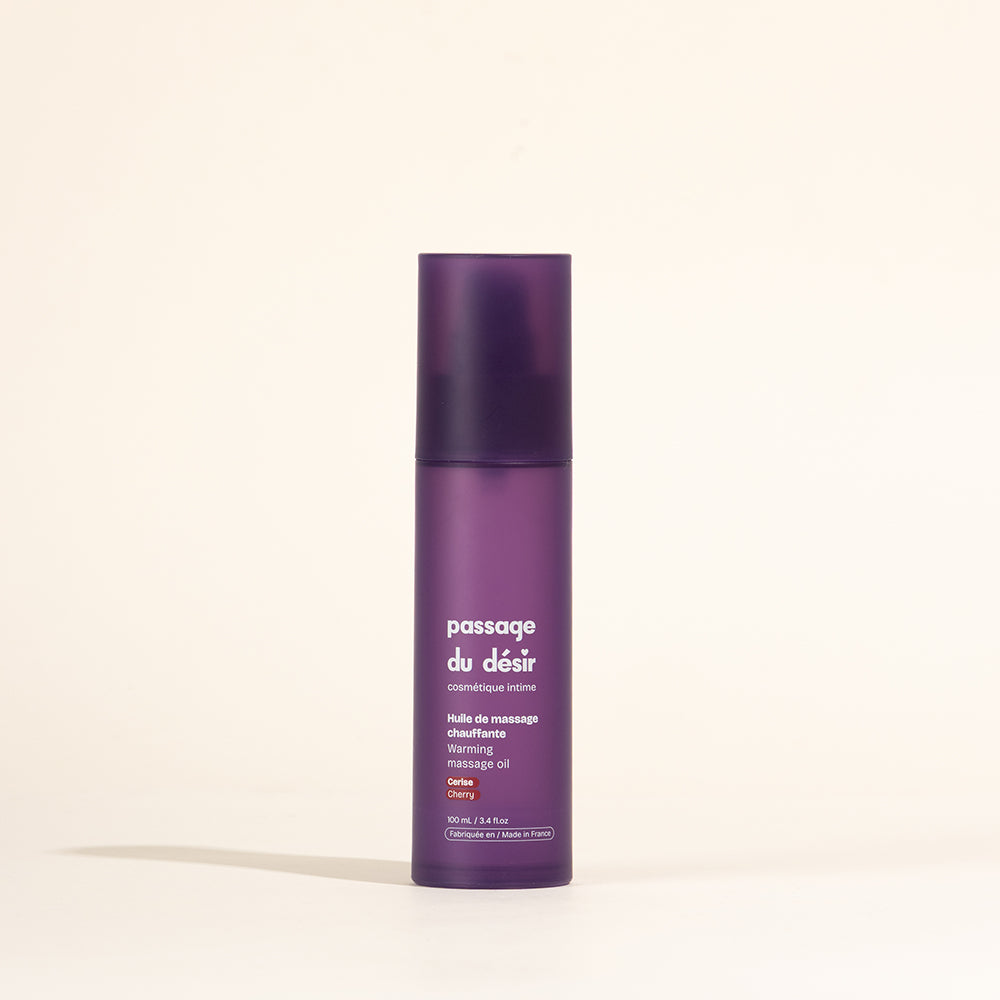 Huile de massage gourmande et chauffante - Cerise