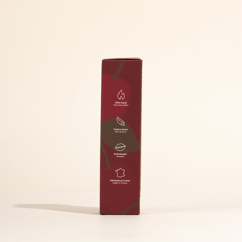 Huile de massage gourmande et chauffante - Cerise