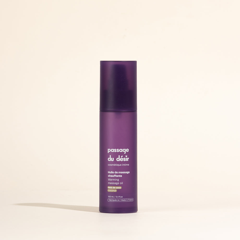 Huile de massage gourmande et chauffante - Noix de coco