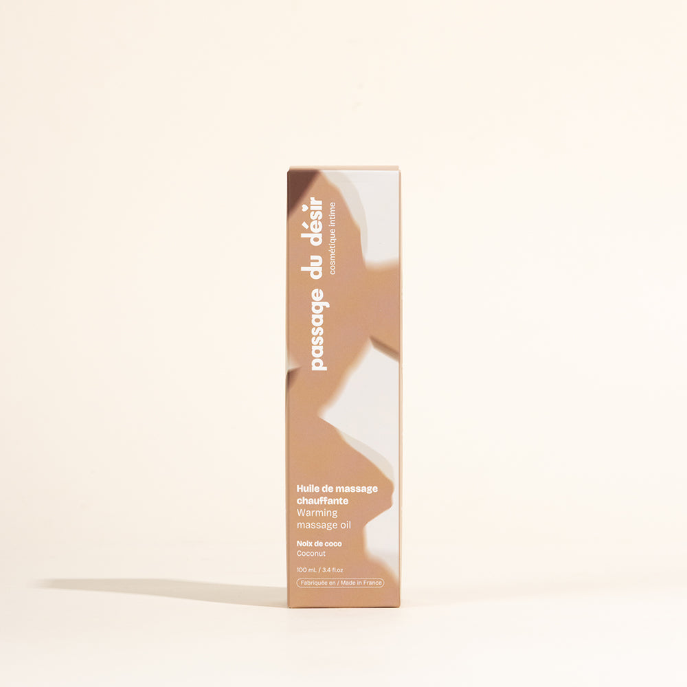 Huile de massage gourmande et chauffante - Noix de coco