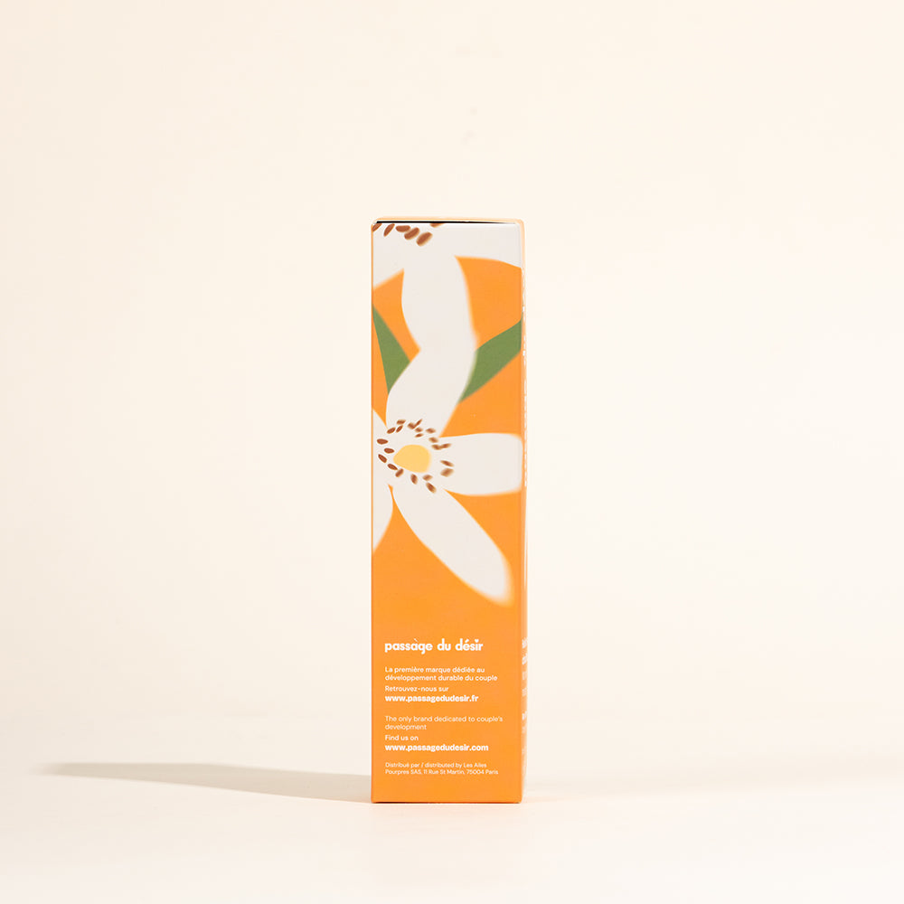 Huile de massage gourmande et chauffante - Fleur d'oranger