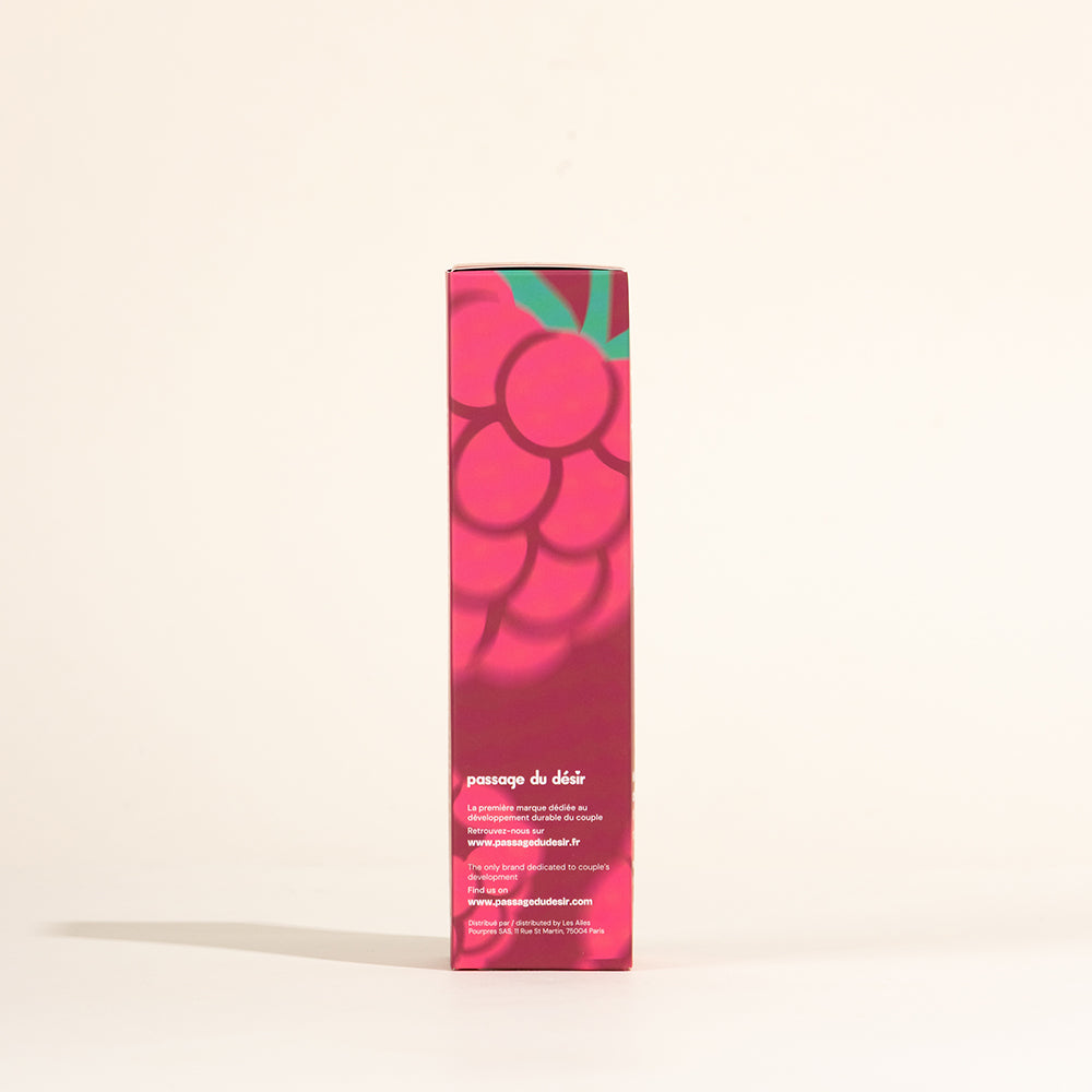 Huile de massage gourmande et chauffante - Framboise