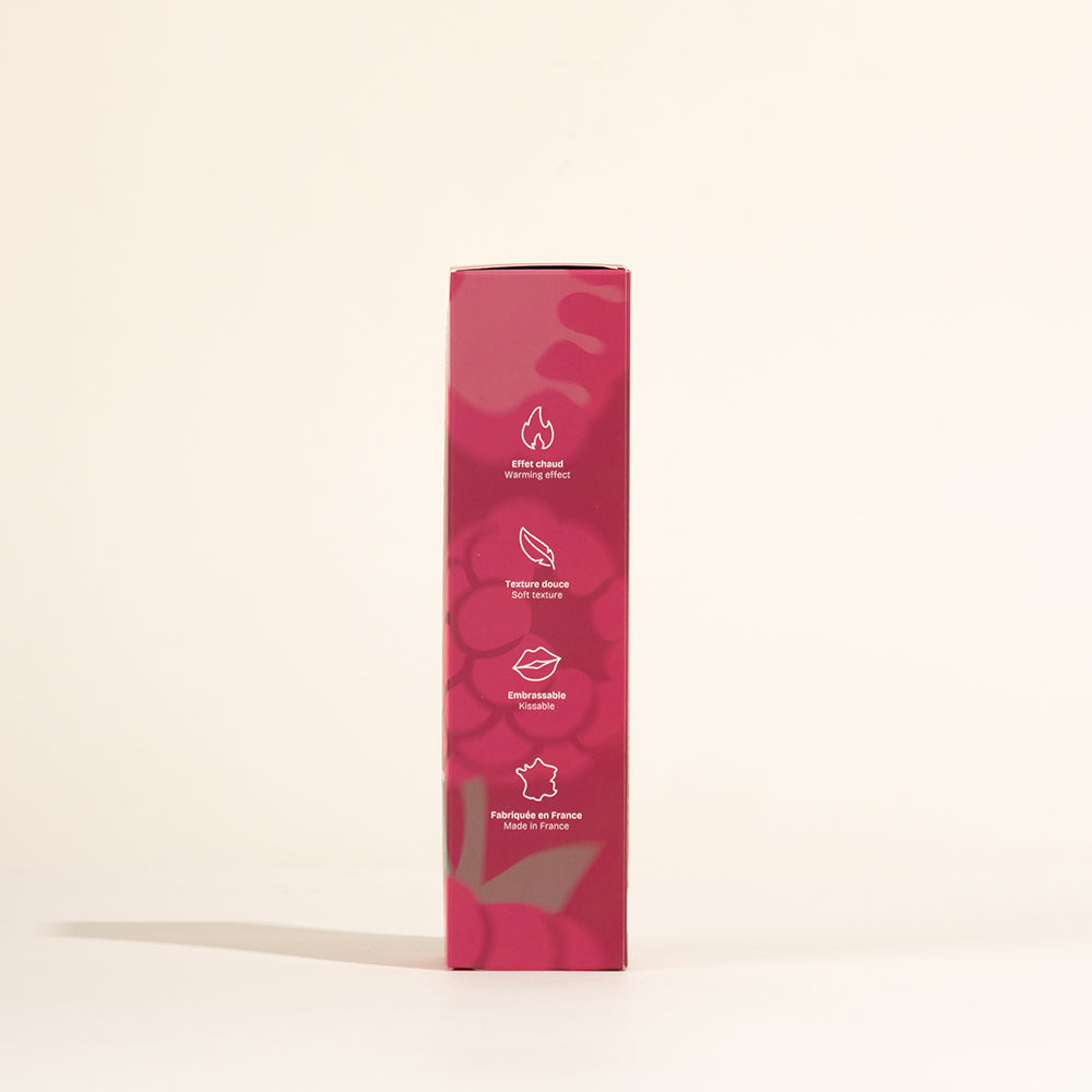 Huile de massage gourmande et chauffante - Framboise