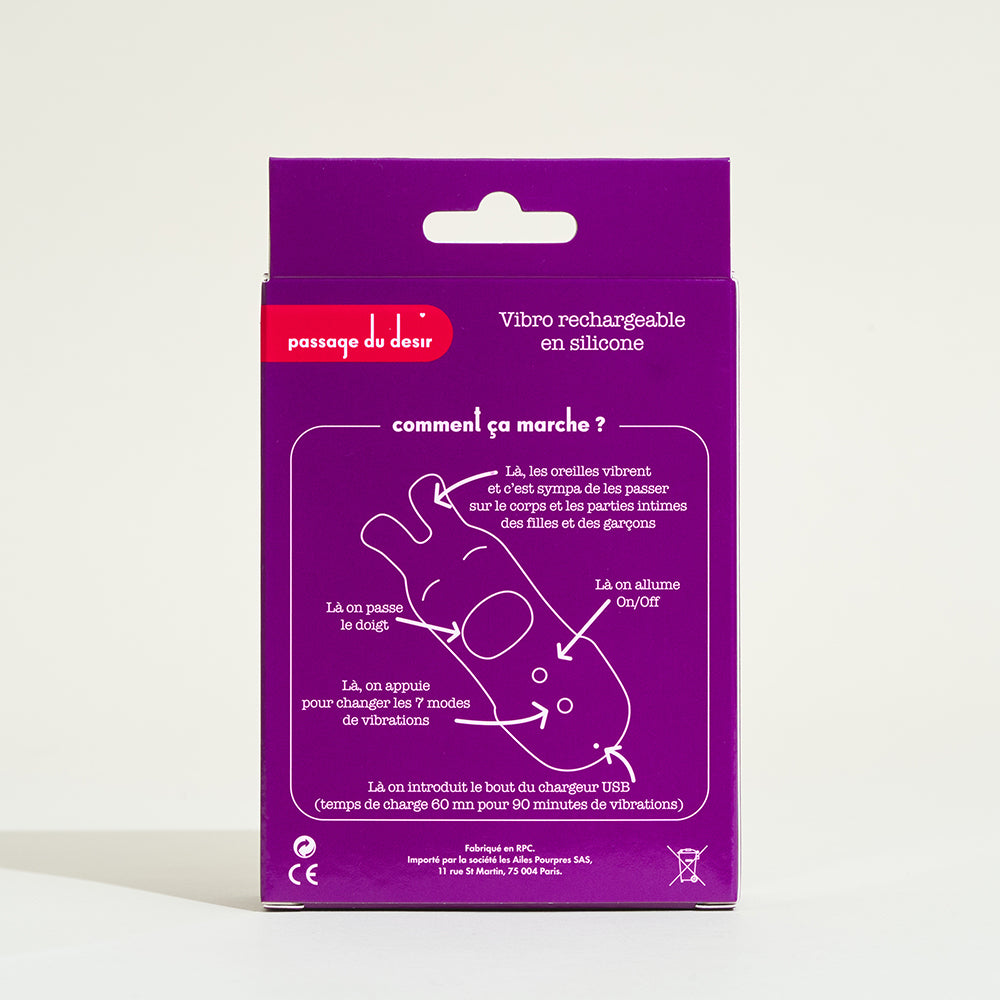 Vibrating finger Canaille the rabbit