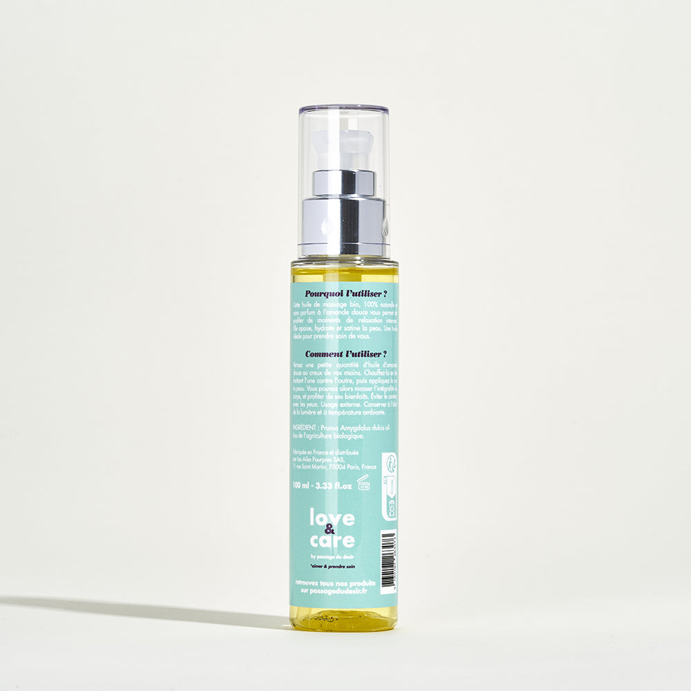 Organic sweet almond massage oil