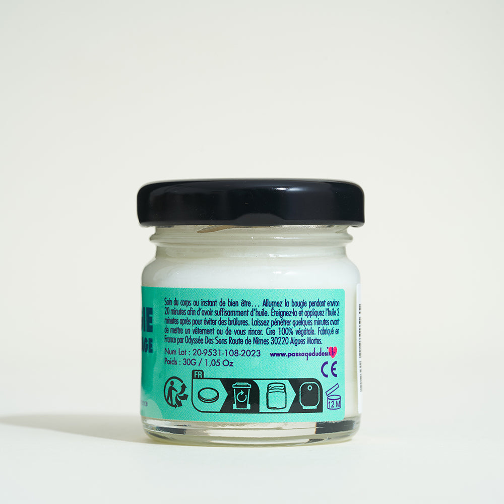 Mini massage candle - Mojito