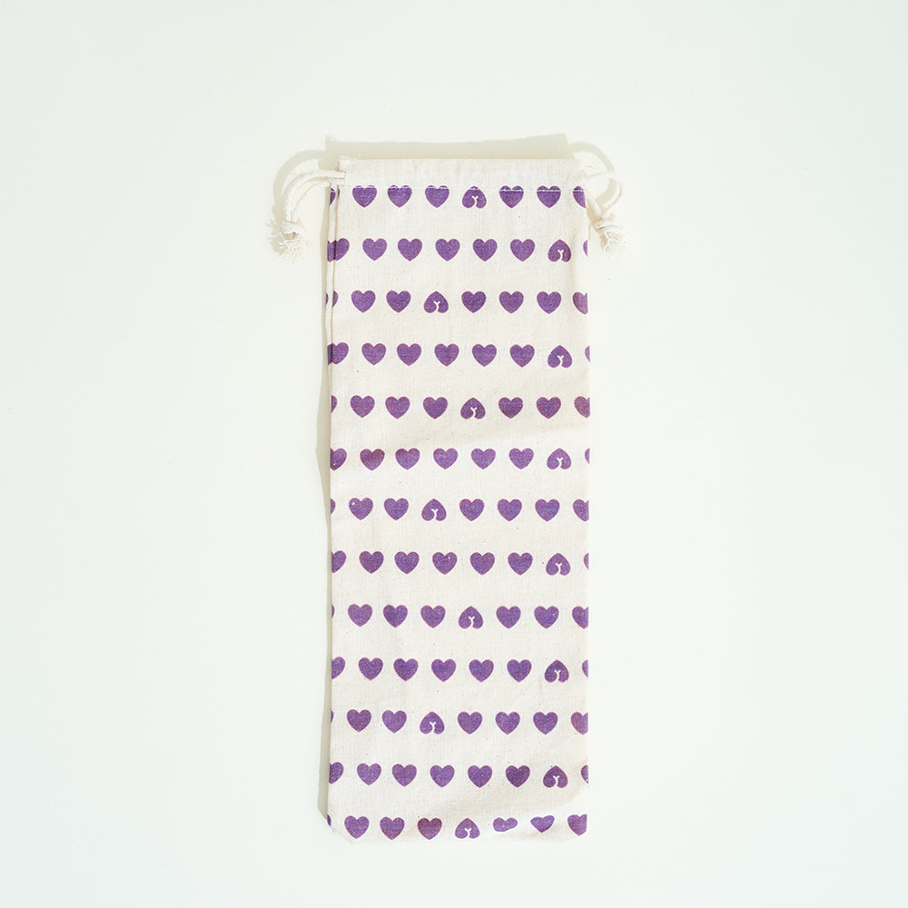 Storage pouch for heart sex toys - Medium