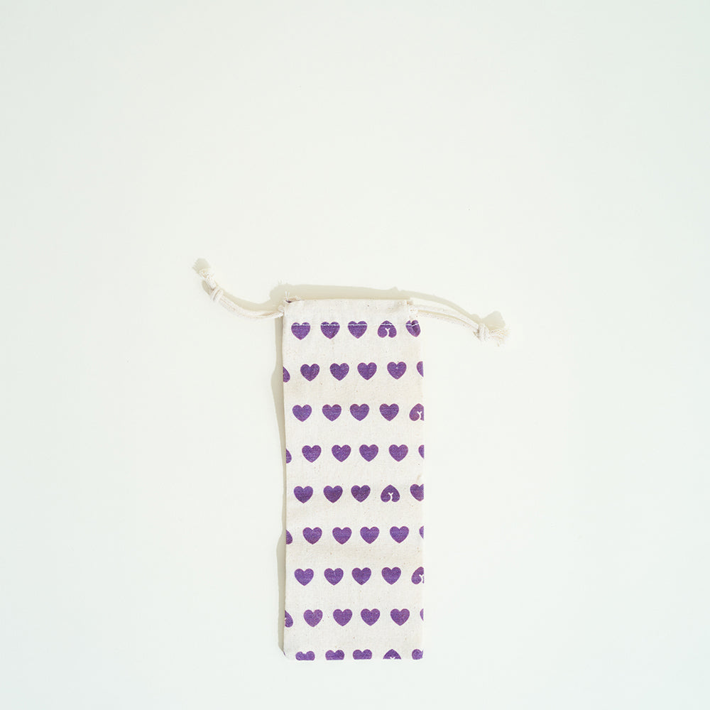Storage pouch for heart sex toys - Small