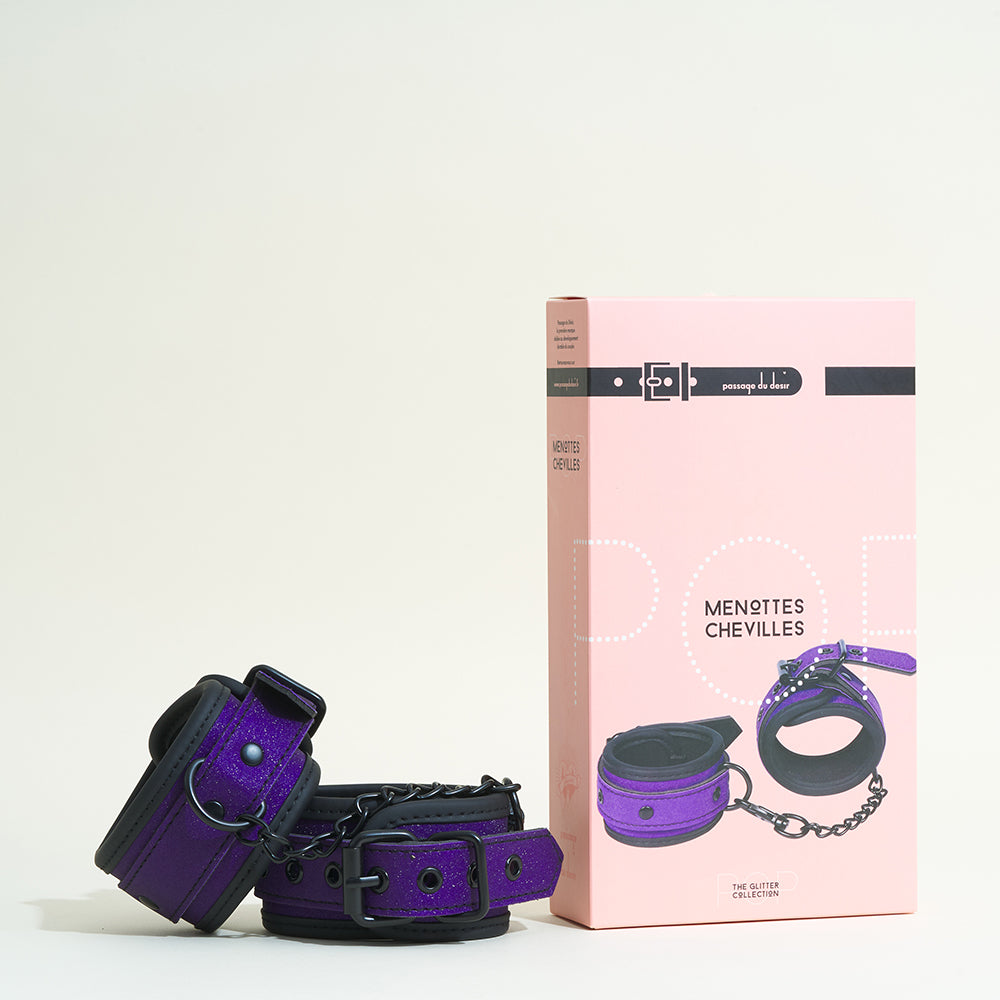 Glittery purple