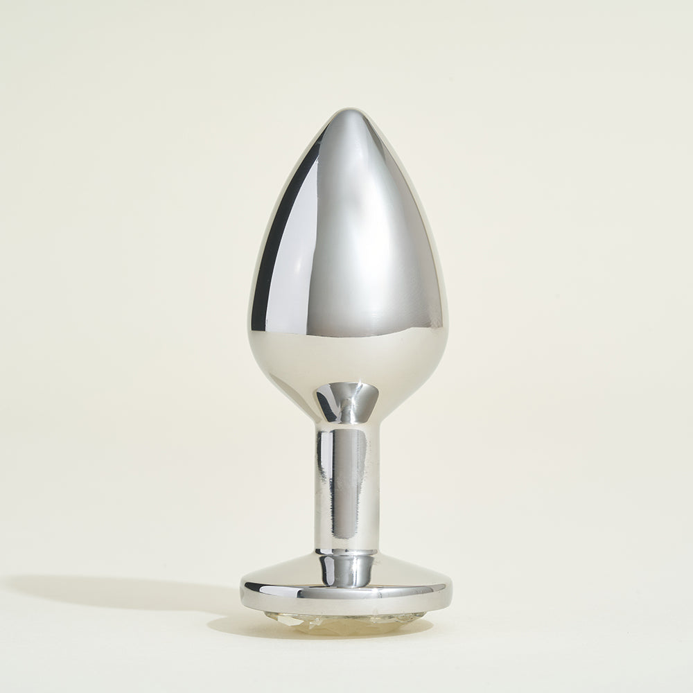 Metal Plug Steel Steel Cristal Transparent - M