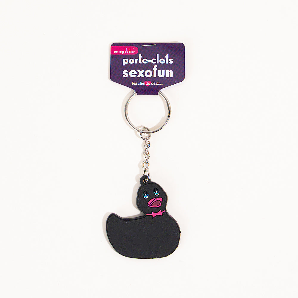 Sexofun emojis or clit keychain - Black Duck
